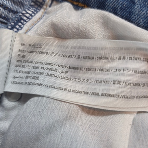 Abercrombie & Fitch Ultra High Rise Ankle Straight Jeans Blue 25 / 0R Raw Hem - Picture 4 of 9